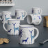 Stag Blue Coffee Mug Set (Set of 6) - The Earth Store - Mug Set